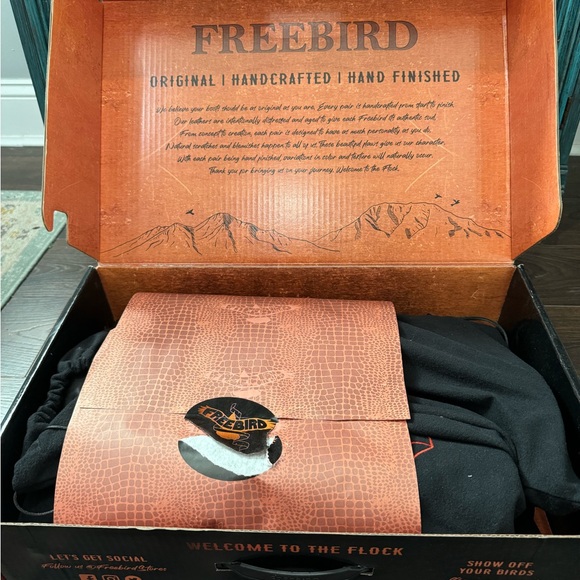 NIB Freebird “Willie” red leather boots size 8 - Picture 12 of 16